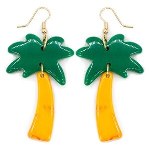 Palm Tree Acrylic Earrings